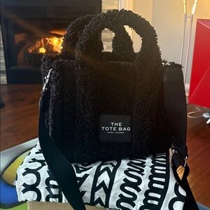 Marc Jacobs Black Sherpa Tote Bag EUC!!